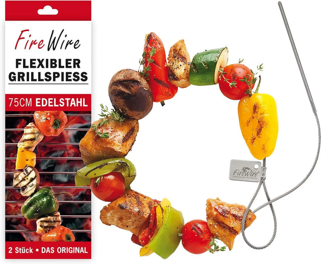 Flexible Grillspiesse aus Edelstahl 2er-Set von FireWire