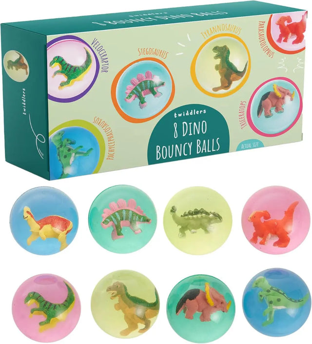 Gummiball Dinosaurier 8 Stück von Twiddlers