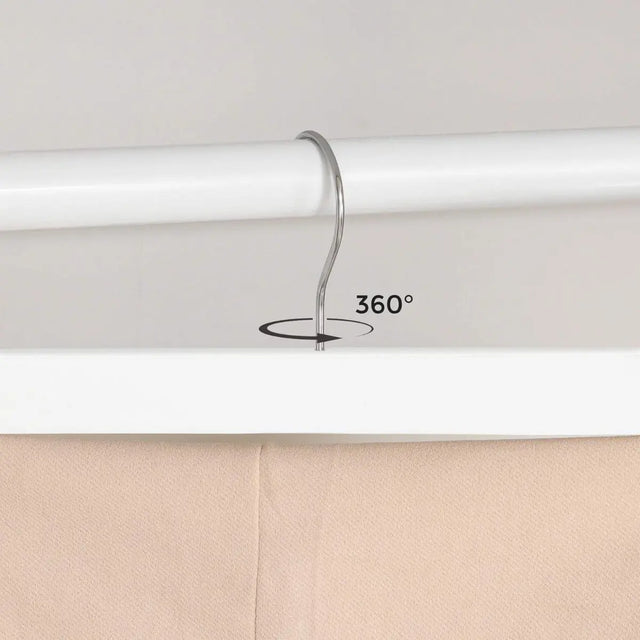 Hosenbügel Holz verstellbare Klammern 8er Set von Songmics