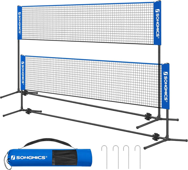 Badminton Netz Set 4 Meter Portabel von Songmics