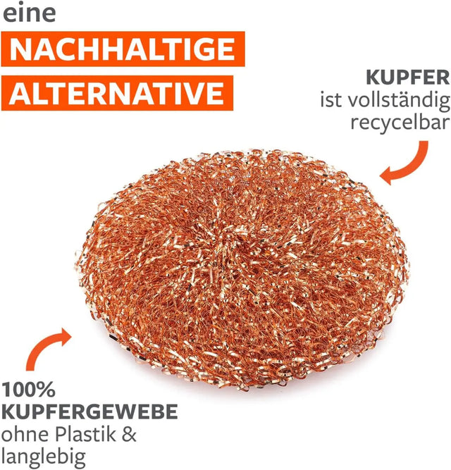Kupferscheuerschwämme Lucky Scrubber 3er-Pack von full circle