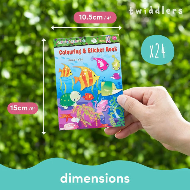 Malbuch mit Sticker 24 Stück von Twiddlers