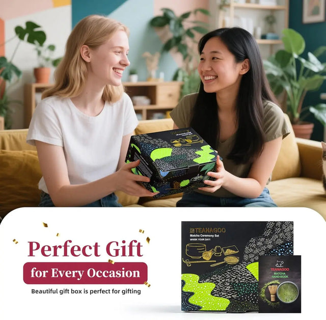 Matcha Set Hellgrün mit Ausgiessschale 7-tlg. von TEANAGOO