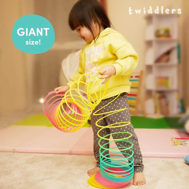 Springfeder Rainbow Spirals Slinky Toy XL von Twiddlers