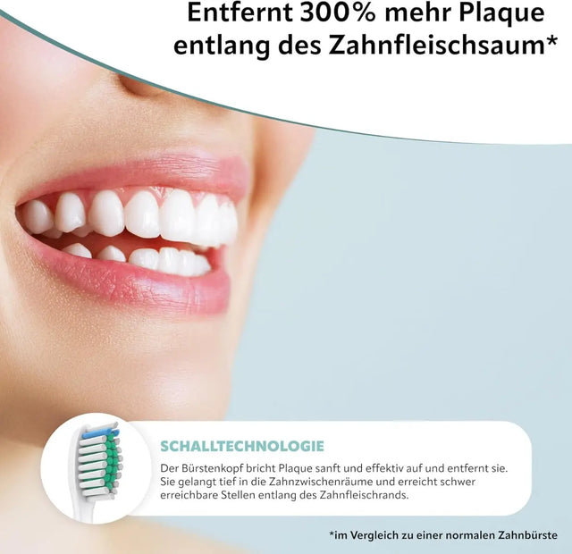 Ersatzbürsten Standard kompatibel mit Philips 8er Pack weiss von Ora-Care