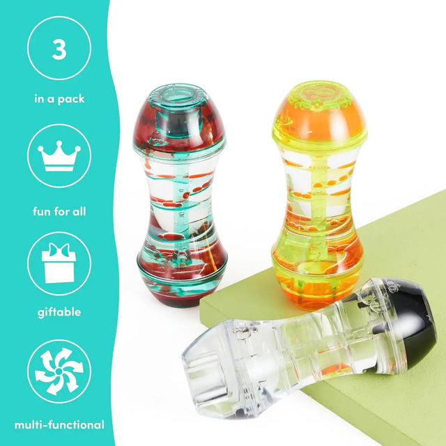 Flüssige Sanduhr Liquid Liquid Motion Timer 3er-Set von Twiddlers