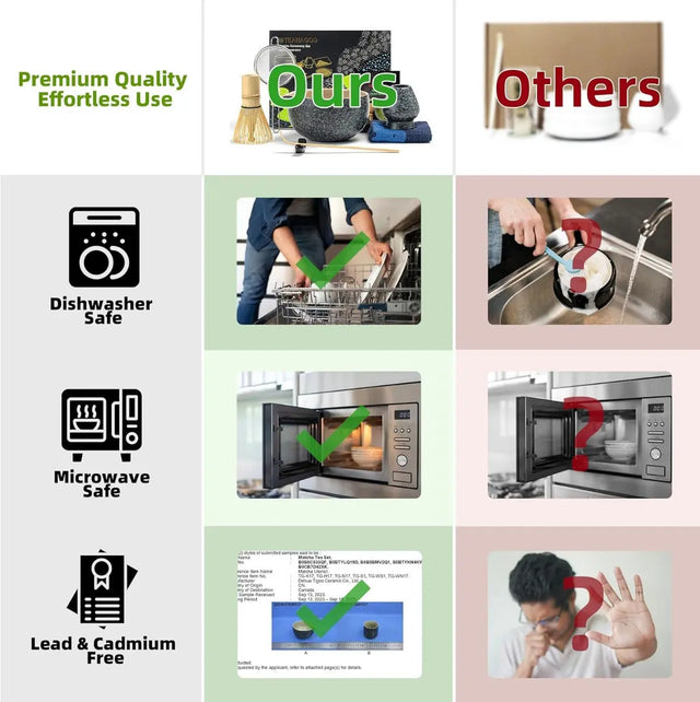 Matcha Set Obsidian 10-tlg. von TEANAGOO