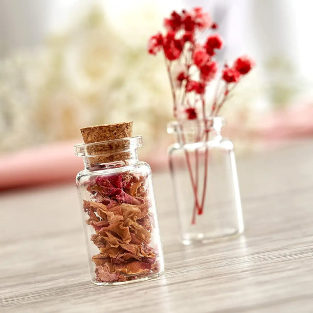 Glasflasche mit Korkstopper mini 60 Stück von Twiddlers