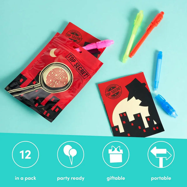 Stifte unsichtbare Tinte mit Notepad 12 Stück von Twiddlers