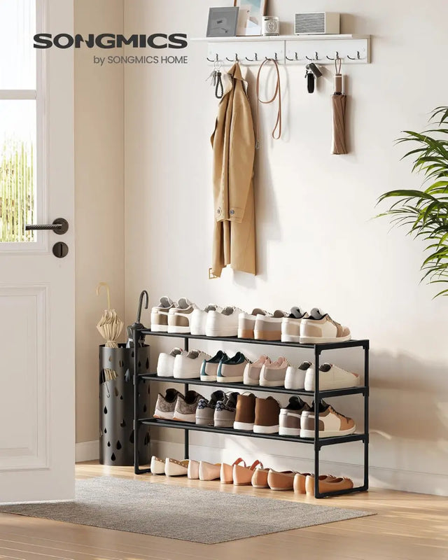 Schuhregal 3 Ebenen Schuhständer Schuh-Organizer von Songmics