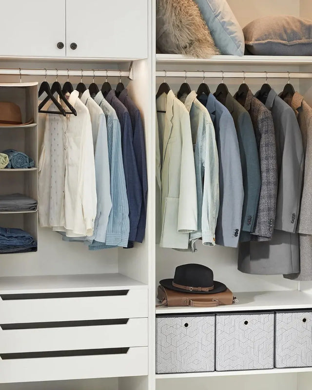 Kleiderbügel Holz 10er Set Rutschfest von Songmics