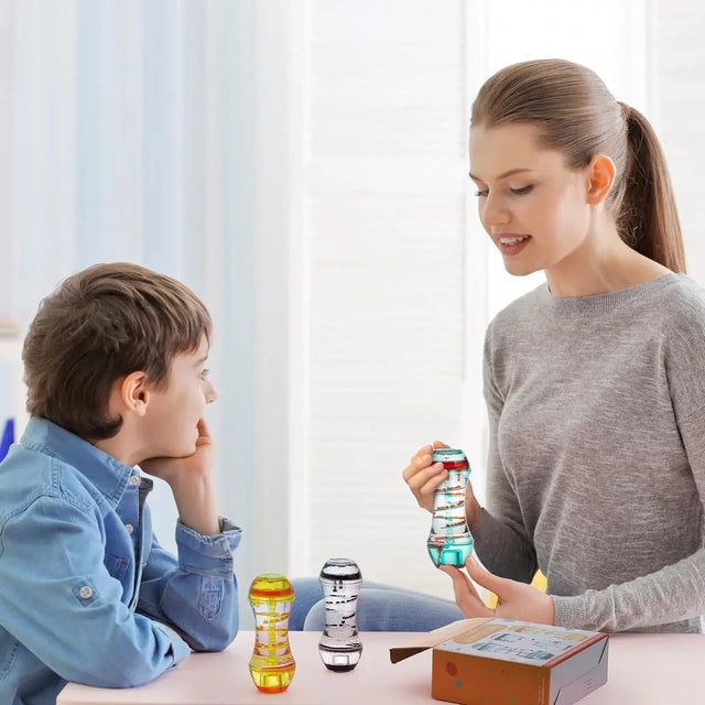 Flüssige Sanduhr Liquid Liquid Motion Timer 3er-Set von Twiddlers