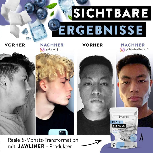 Fitness Blueberry Chewing Gum 100g Pack von JAWLINER