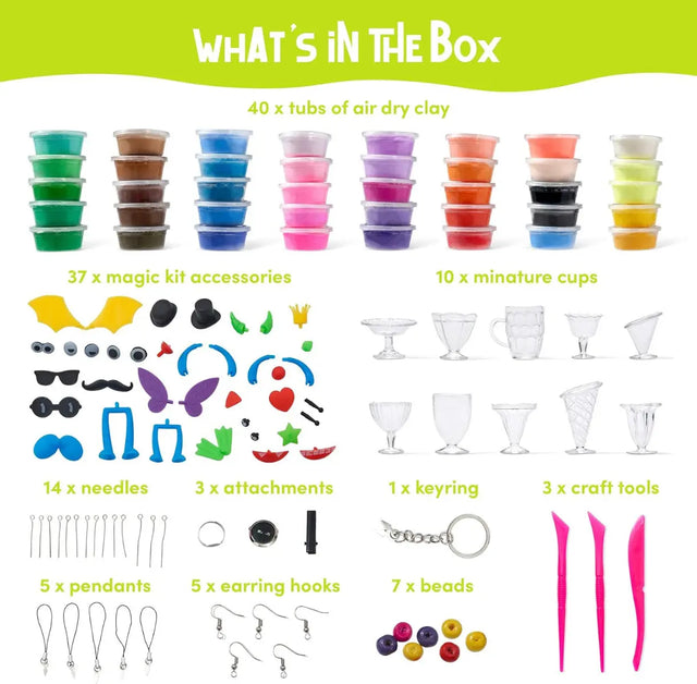 Magic Clay Knete Modellier Kit 40 Stück von Twiddlers