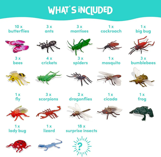 Spielzeug Insekten Spielfiguren 50 Stück von Twiddlers