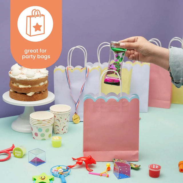 Flüssige Sanduhr Liquid Motion Timer pink grün von Twiddlers