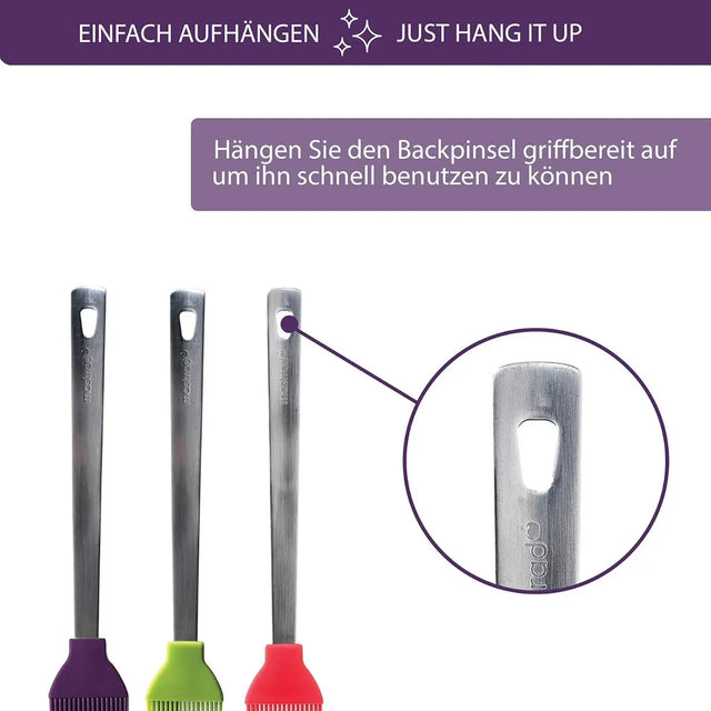 Backpinsel Edelstahl grün von Mastrad
