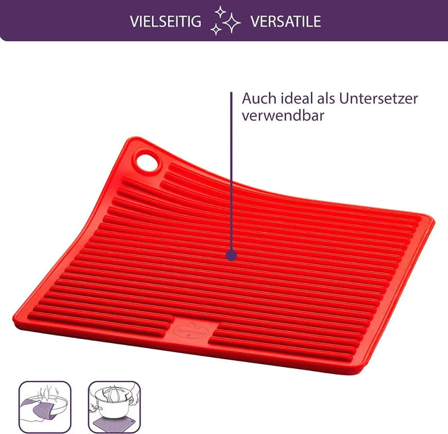 Topflappen Silikon Rot von Mastrad