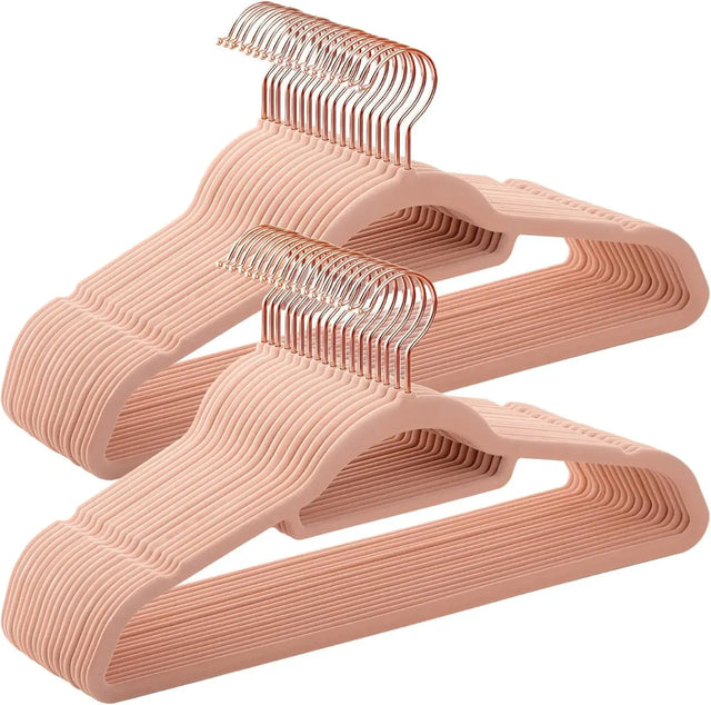 Kleiderbügel Samt 50er Set Roségold von Songmics