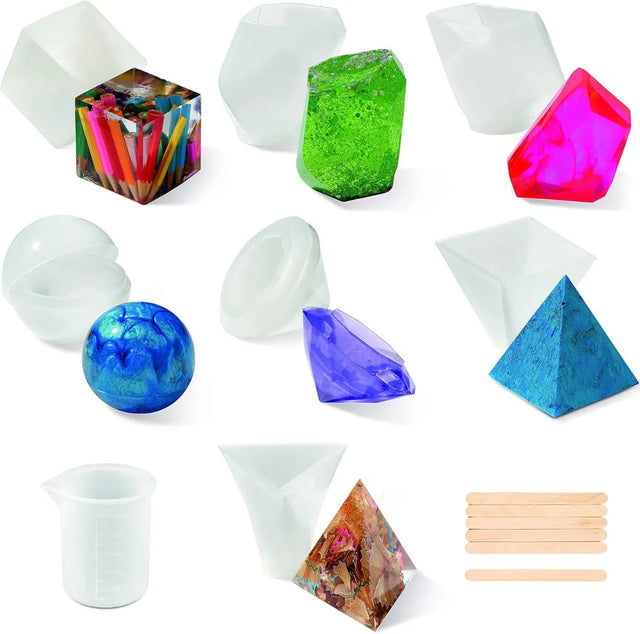 DIY Kunstharzformen 8-teilig von Twiddlers