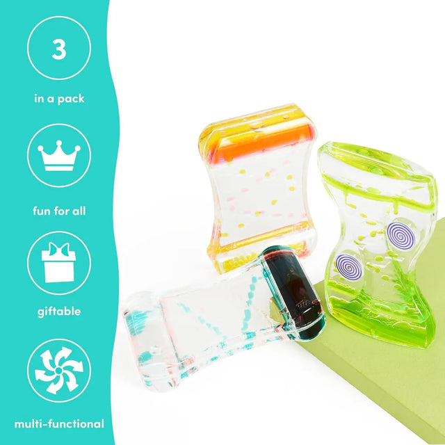 Flüssige Sanduhr Stepping Liquid Motion Timer 3er-Set von Twiddlers