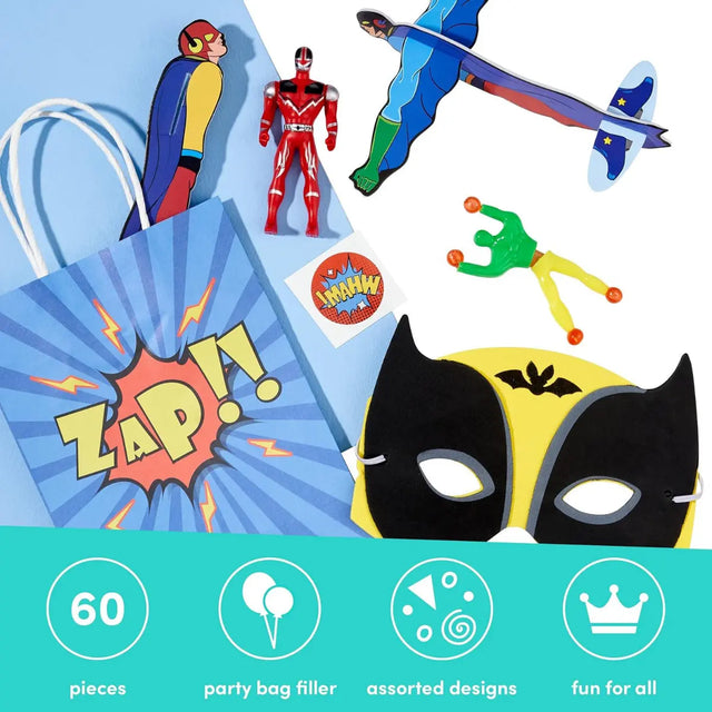 Goodie Bags befüllt Superhero Party 10 Stück von Twiddlers