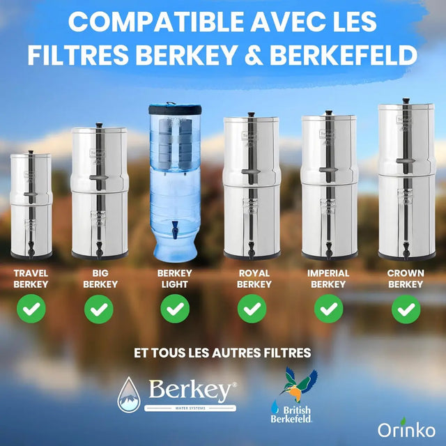 Gravity Wasserfilter für Berkey & Berkefeld 4er Set von Orinko