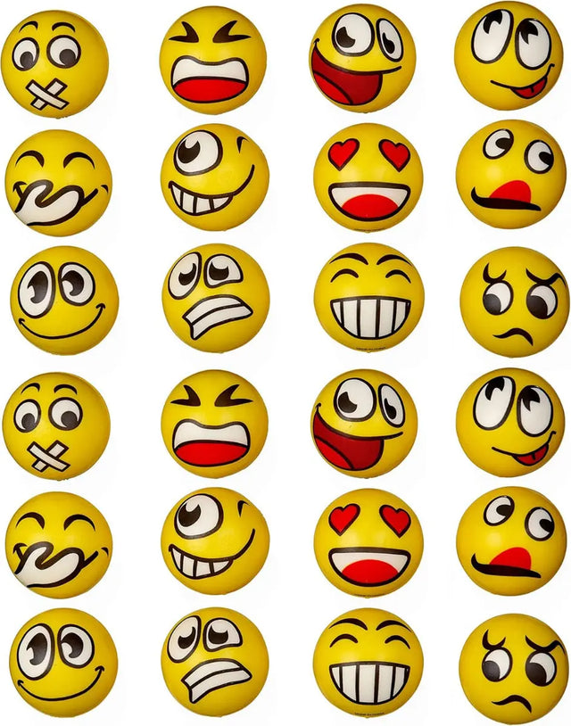 Antistress Bälle Emoji 24 Stück von Twiddlers