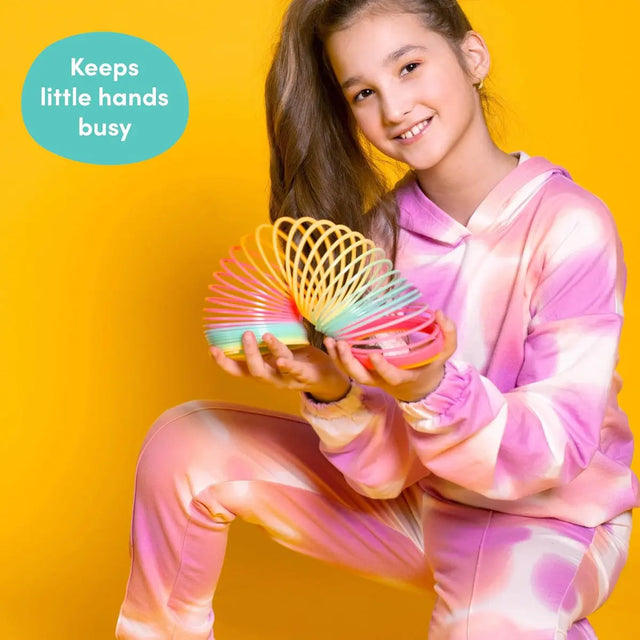 Springfeder Rainbow Spirals Slinky Toy 2 Stück von Twiddlers