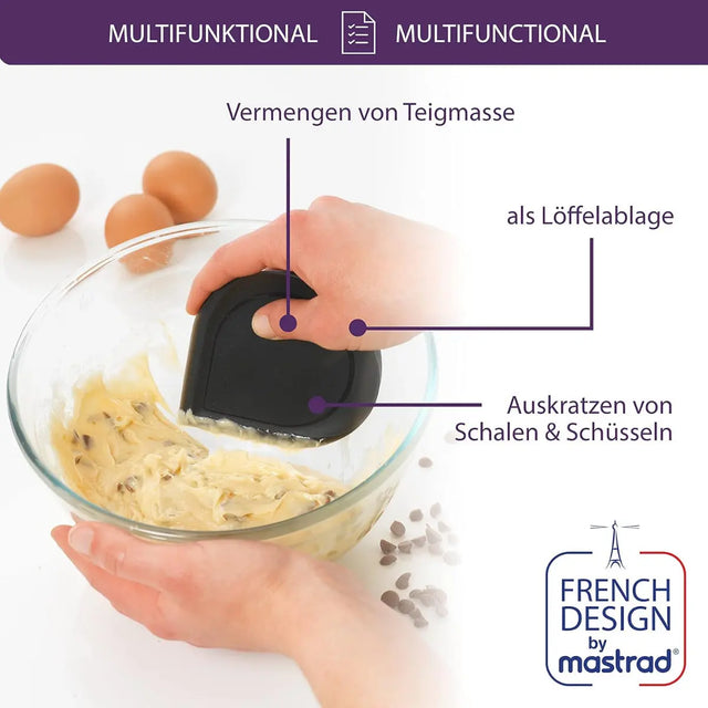 Teigschaber Silikon schwarz von Mastrad