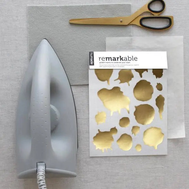 ReMark DIY Flecken zum Aufbügeln Gold 16 Stk. von Humade