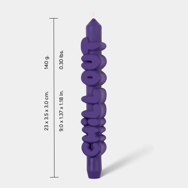 Kerze Taper candle CHILL OUT Indigo von Taper Candles