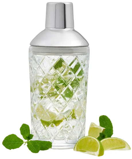 Cocktail Shaker Glas Silber von Uberstar