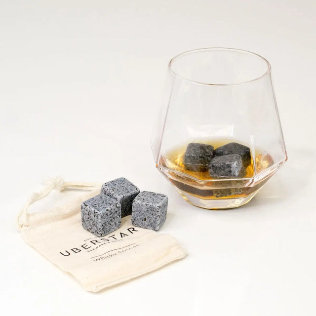 Whisky-Steine 6er-Pack mit Tasche von Uberstar