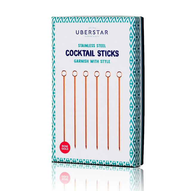 Cocktail-Rührstab 6er-Set Rose Gold von Uberstar