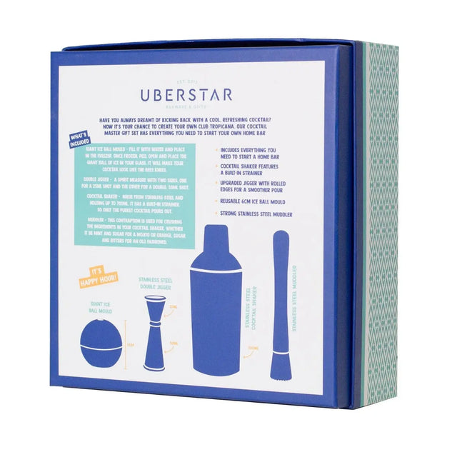 Cocktail-Barset Premium Master Silber von Uberstar