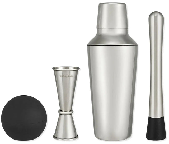 Cocktail-Barset Premium Master Silber von Uberstar