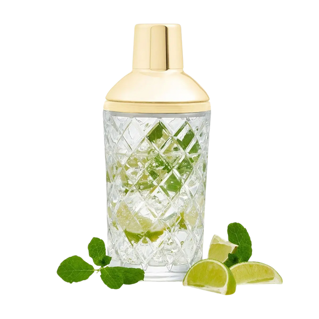 Cocktail Shaker Glas Gold von Uberstar
