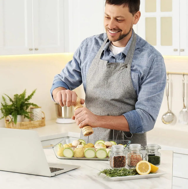 Gewürzgläser mit Deckel 12 Stück von Oak & Steel