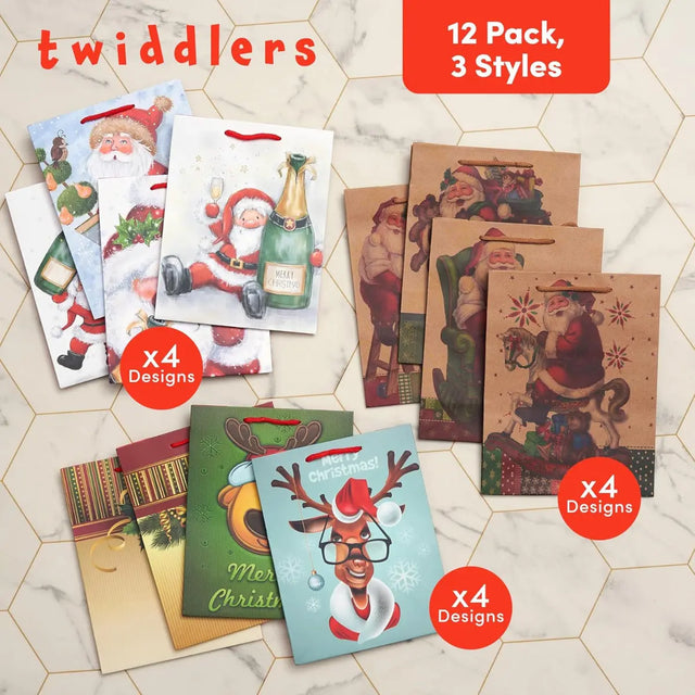 Geschenktasche Weihnachten Kids 12 Stück von Twiddlers