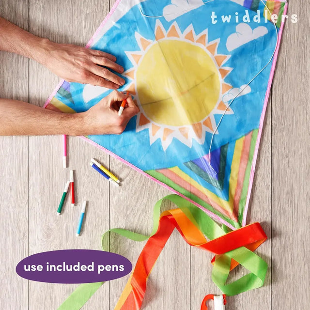 Flugdrachen zum bemalen 3 Stück von Twiddlers