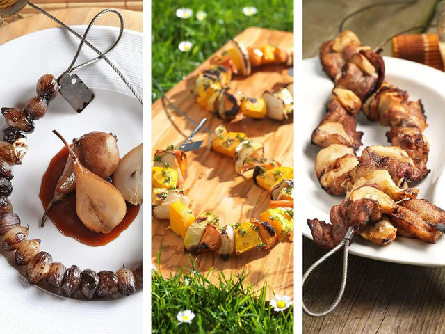 Flexible Grillspiesse aus Edelstahl 2er-Set von FireWire