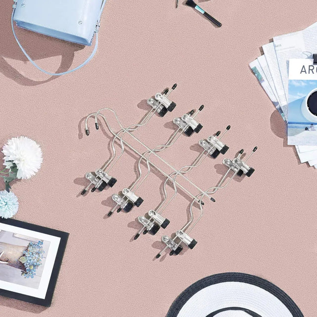 Hosenbügel Mehrfach-Rockbügel mit Clips 3er Set von Songmics