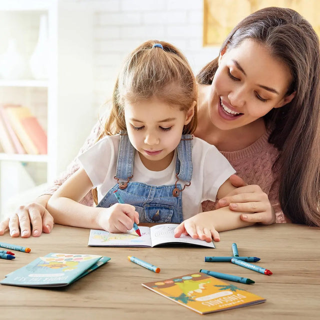 Malbuch Mini Safari, Dinosaurier, Wassertiere 24 Stück von Twiddlers