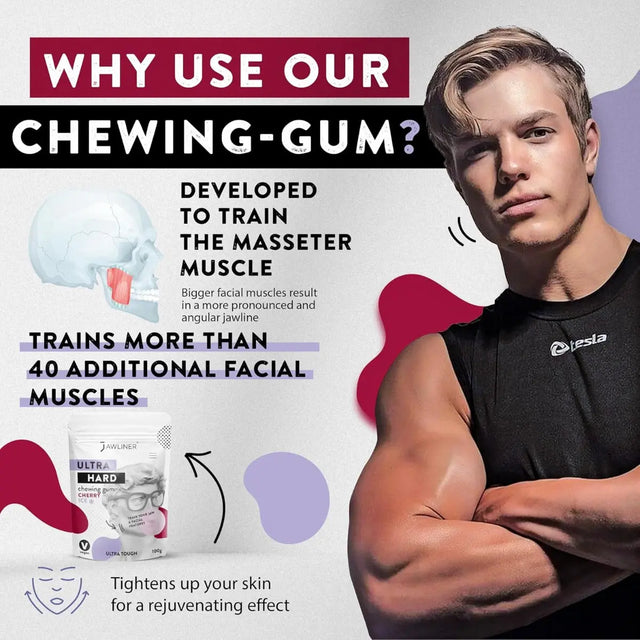 Fitness Cherry Ice Gum 100g Pack von JAWLINER