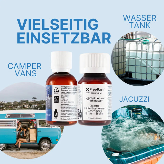 Freebact Tank 1–2 Kubikmeter Trinkwasserdesinfektion von Xinix