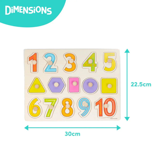 Steckpuzzle 4er Set frühes Lernen Holz von Twiddlers