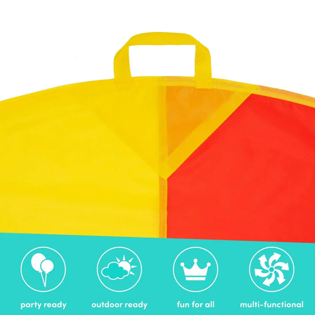 Fallschirm-Schwungtuch 366 cm 12 Griffe von Twiddlers