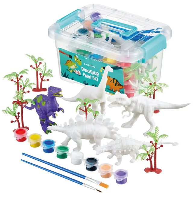 Dinosaurier Figuren 3D-Malset 15 Stück von Twiddlers