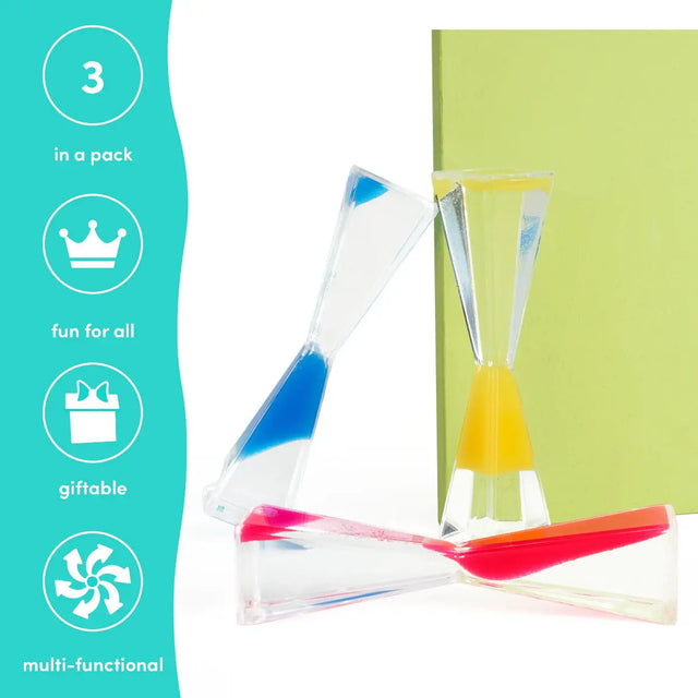 Flüssige Sanduhr Gravity Liquid Motion Timer 3er-Set von Twiddlers